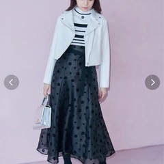 MARY QUANTコラボ デイジーフロッキープリントドッキングニットワンピースの画像