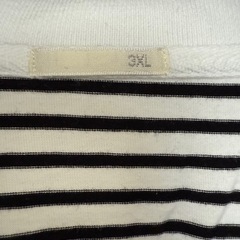 GU Ｖネック ポロシャツ ボーダーTシャツの画像