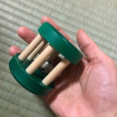 木製玩具　ベビーラトルの画像