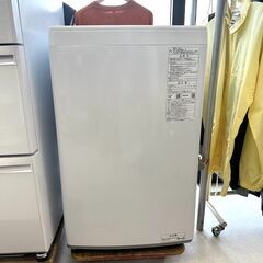 店頭引き渡し 中古 AQUA 全自動電気洗濯機 AQW-KS6N 6kg 2022年製の画像