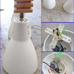 【￥2200-】オーム電機 4灯シーリングライト 照明 LT-YN40AW-Wの画像