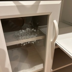 （傷あり）白井産業 セシルナ カップボード 幅65cm キッチンボード キッチンカウンター 収納 キッチン収納 シンプル 合わせやすい 北欧の画像