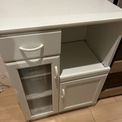（傷あり）白井産業 セシルナ カップボード 幅65cm キッチンボード キッチンカウンター 収納 キッチン収納 シンプル 合わせやすい 北欧の画像