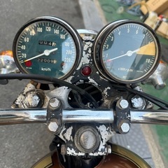 CB750Four K1 1971年 当時物ナンバーの画像