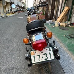 CB750Four K1 1971年 当時物ナンバーの画像