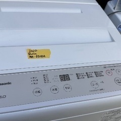 🟧洗濯機番号52 Panasonic 2020年製 5kg 大阪...
