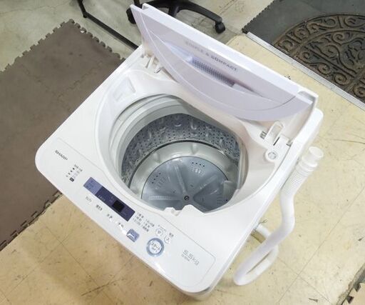 ② SHARP 洗濯機 5.5kg 2017年製 ES-GE5A 白 シャープ ホワイト札幌市東区 新道東店