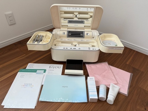 サキナ美顔器ビジュー　クレンジング&マッサージとモイスチャーエッセンスジェル付き サキナ美顔器 ビジュー サキナ美顔器ビジュー クレンジング