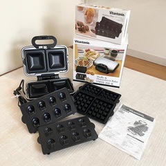 【引き取り予定者決定】ビタントニオ ホットサンドメーカー ワッフ...