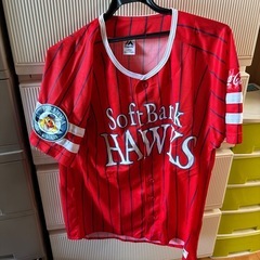 【新品未使用】SoftBank Hawks ユニフォーム レッド...