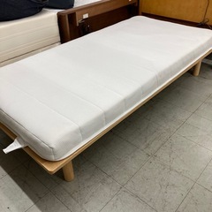 無印良品/ニトリ　シングルベッド　※キズ・汚れあり