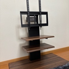 壁寄せテレビスタンド追加棚有り　HT01MBR ニトリ