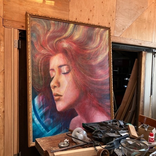 大きな絵画　油絵