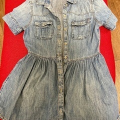 GAP Sサイズ(115-120cmくらい)デニム柄ワンピース