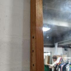 無料！姿見鏡　屏風型に出来る　木枠鏡✕2枚の画像