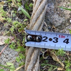 フック付きワイヤー 16mm 1.4m 基本使用荷重2tの画像