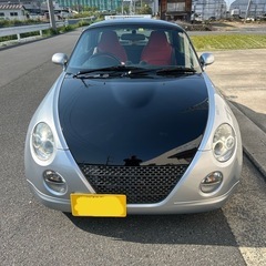 ピカピカのコペンl880Kシルバー/ブラック、外品15インチアルミの画像