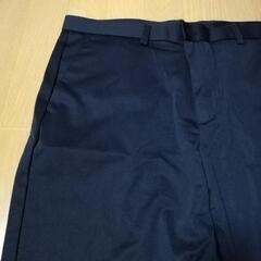 紺色メンズ春夏用スラックス36インチの画像