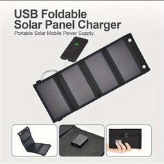 ⭐️GWセール⭐️新品・未使用⭐️🟪折りたたみ式ソーラー充電パネ...