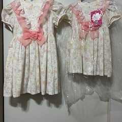 【美品】120、100子ども用ドレス(ワンピース)手洗い可