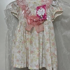 【美品】120、100子ども用ドレス(ワンピース)手洗い可の画像