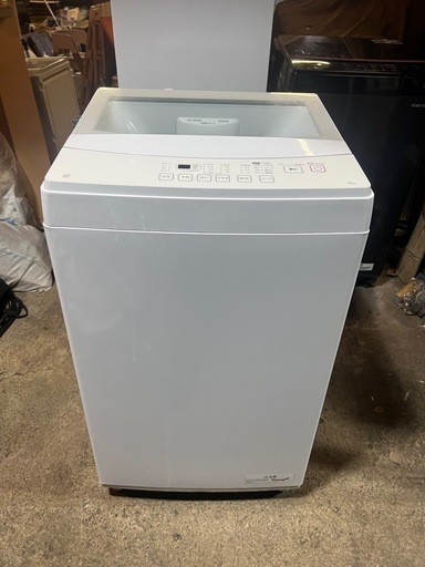 2024年製 ニトリ 6kg ガラス扉でお手入れ簡単！予約タイマー＆お手入れコース搭載 洗濯機【NT60L1WH】