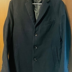 中古美品_Lサイズ_ INHERIT ネイビー チェスターコート