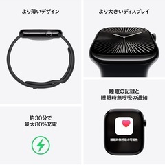 新品Apple Watch Series10 GPSモデル　42mmローズゴールドアルミニウムケースライトブラッシュスポーツバンド  S/Mの画像