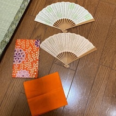 茶道具　扇子　帛紗　帛紗入れ