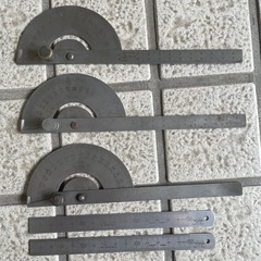 分度器付きの直尺3点セット