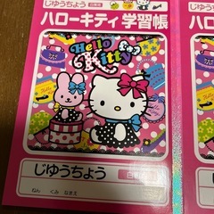 新品未使用　ハローキティ　学習帳　下敷きセットの画像