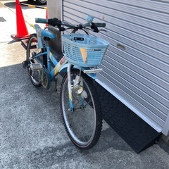 24インチ自転車子供女の子マウンテンバイクタイプシマノ製6段