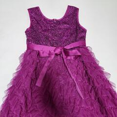 Jona Michelle コストコ　パーティ　ハロウィンドレス　ドレス　発表会　120　女の子　ボレロ　紫の画像