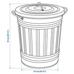 最終価格 イケア ゴミ箱  ホワイトの画像