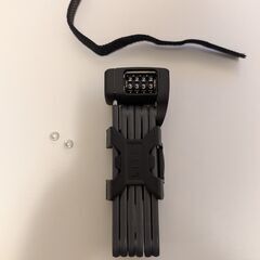 ABUS(アブス)  自転車 鍵 ロック ロードバイク鍵 ブレードロック ボルドーライト 盗難見舞金制度 85cm ダイヤル式 [BORDO LITE 6055C] マウント付きの画像
