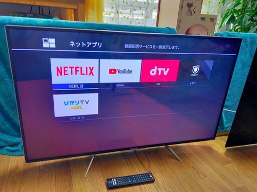 フナイ 49V型 4K 液晶テレビ FL-49UP5000 ハードディスク500GB