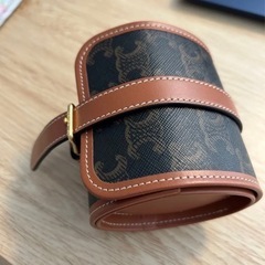 CELINE セリーヌ シングルウォッチケース トリオンフキャンバス＆カーフスキン タンの画像