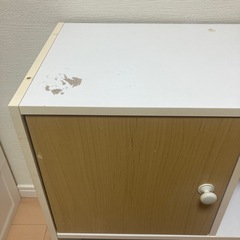 【お取引中
】カラーボックス 収納ボックス 扉付き 収納棚 の画像