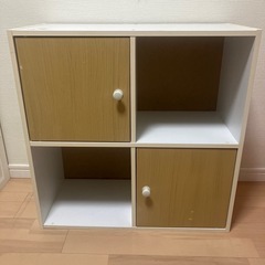 【お取引中
】カラーボックス 収納ボックス 扉付き 収納棚 の画像