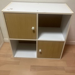 【お取引中
】カラーボックス 収納ボックス 扉付き 収納棚 