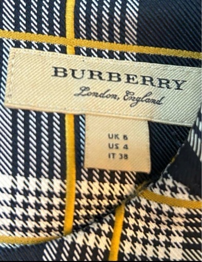 BURBERRY チェック柄 ノースリーブワンピース UK 6 (Michiyo BURBERRY チェック柄 ノースリーブワンピース UK 6 (Michiyo