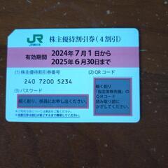 再投稿　JR東日本　株主優待券