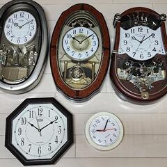 ジャンク品 掛時計 からくり時計 5点セット