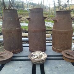 牛乳缶 ミルク缶 Milk churn 