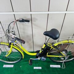 中古自転車2801折り畳み20インチ6段ギヤオートライト
