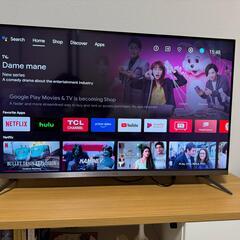43型液晶テレビ ーTCL 43P8Bー2020年製 Androidテレビ＋テレビ台
