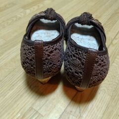 オープントゥパンプス（一度着用）の画像