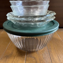 PYREX パイレックス　5点セット　バラ売り可能　蓋付き大鉢　...