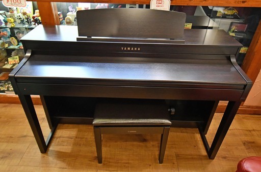 ●近郊格安配送(^^♪●ヤマハ　クラビノーバ　木製鍵盤　象牙調　CLP-470R　電子ピアノ　中古品●相模原　横浜　神奈川●上位モデル(^^♪