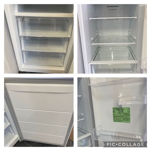 ☆中古￥33,800！【店長おすすめ！】IRIS OHYAMA　274㍑2ドア冷蔵庫　家電　2023年製　IRSN-27A-W型　幅55㎝ｘ奥行63㎝ｘ高さ180㎝　【BD102】